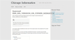 Desktop Screenshot of chicagoinformatics.com