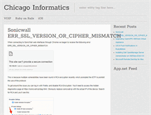 Tablet Screenshot of chicagoinformatics.com